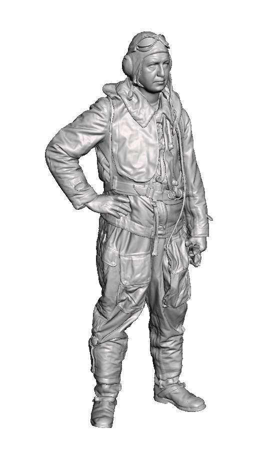 WWII German Fighter Pilot in a Channel Flight Suit 2 1/48