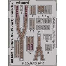 Eduard Spitfire Mk.IX Early Seatbelts Steel 1/32