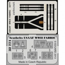 Eduard Seatbelts USAAF WWII Fabric 1/32