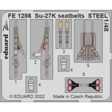 Eduard Seatbelts Su-27K 1/48 STEEL