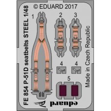 Eduard Seatbelts P-51D 1/48 STEEL (Airfix)