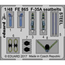 Eduard Seatbelts F-35A 1/48 STEEL