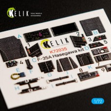 Kelik K72035 F-35A Interior 3D Decals 1/72.
