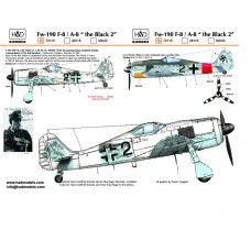 Hadmodel 1/72 decals. FW 190 F-8 / A-8 "The Black 2"