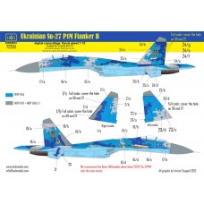 Hadmodel 1/72 decals. Ukrainian Su-27 P1M Flanker B Digital Camouflage.