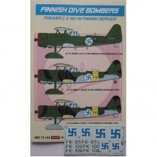 Kora Decals 72143 Fokker C.X Ski in Finnish Service