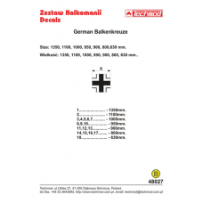 Techmod 48027. 1/48 German Balkenkreuze. decals