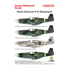 Techmod 72009. 1/72 North American P-51 Mustang III. decals