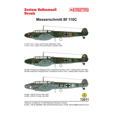 Techmod 72011. 1/72 Messerschmitt Bf 110C. decals