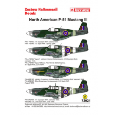 Techmod 72021. 1/72 North American P-51 Mustang III. decals