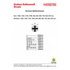 Techmod 72112. 1/72 German Balkenkreuze. decals