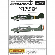 Xtradecal X48233 Avro Anson Mk.I Collection Pt3
