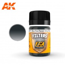 AK 071 Filters Blue For Panzer Grey