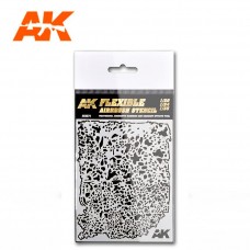 AK Flexible Airbrush Stencil 1/20, 1/24, 1/35. AK Flexible Airbrush Stencil 1/20, 1/24, 1/35.