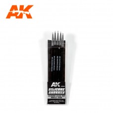 AK 9085 Silicone Brushes Medium Hard Tip Small Size AK 9085 Silicone Brushes Medium Hard Tip Small Size
