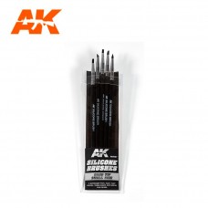 AK 9087 Silicone Brushes Hard Tip Small Size AK 9087 Silicone Brushes Hard Tip Small Size