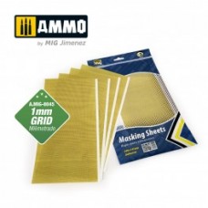 Amig Masking Sheet 1mm Grid. 5 x 290mm x 145mm.