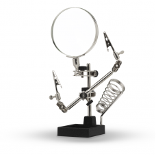 Model Craft Heavy Duty Helping Hands with Large Glass Magnifier Model Craft Heavy Duty Helping Hands with Large Glass Magnifier