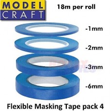 Model Craft Flexible Masking Tape Four Pack
