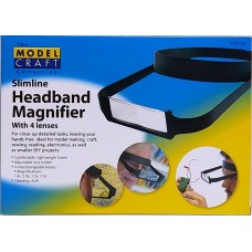 Model Craft Slimline Headband Magnifier with 4 Lenses