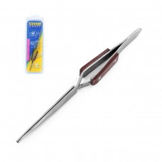 Model Craft Reverse Action Tweezers. Straight Tip/Fibre Grip