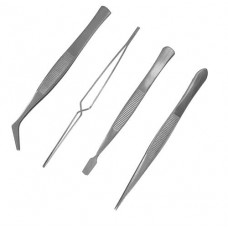 Model Craft Set of 4 Steel Tweezers