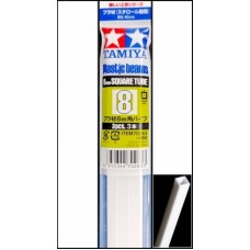 Tamiya Plastic Beams Square Tube 8mm (3pcs.)