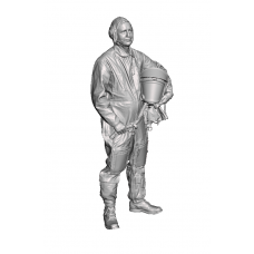 Finnish MiG-21F fighter pilot in a pressurized suit during the Cold War 1/32