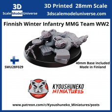 Finnish Winter Infantry MMG Team WW2