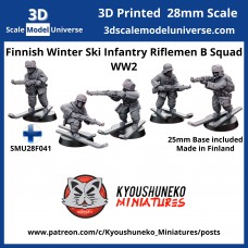 Finnish Winter Ski Infantry Riflemen B Squad WW2