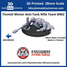 Finnish Winter Anti-Tank Rifle Team WW2