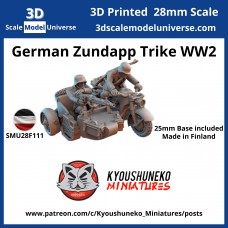 German Zundapp Trike WW2