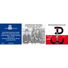 Polish WW2 Voluntary Female Fighter. Warsaw Uprising august 1944 1/35