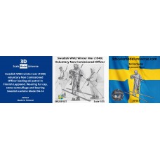 Swedish WW2 winter war (1940) voluntary Non Comissioned Officer 1/35