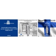 Finnish WW2 women auxiliary service voluntary ”Lotta” in food supply Service. 1/35