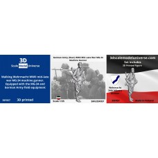 German Army (Heer) WW2 Mid–Late War MG-34 Machine Gunner 1/35