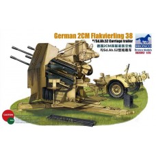 German 2cm Flakvierling 38 w/Sd.Ah.52 Carriage Trailer