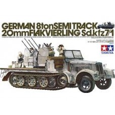 German 8 ton Semitrack 20mm Flakvierling Sd.kfz7/1
