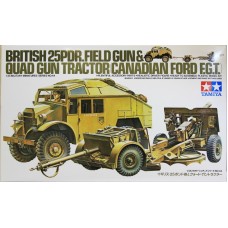 British 25PDR. Field Gun & Quad Gun Tractor (Canadian Ford F.G.T) British 25PDR. Field Gun & Quad Gun Tractor (Canadian Ford F.G.T)