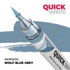 AKMQ034 Quick Markers Wolf Blue Grey