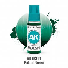 AK19311 Acrylic Wash Putrid Green Wash