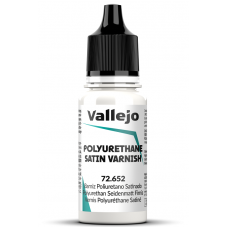 Vallejo 72652 Polyurethane Satin Varnish 18ml. Vallejo 72652 Polyurethane Satin Varnish 18ml.