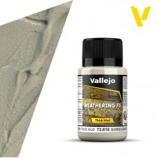 Vallejo 73.810 Weathering FX Light Brown Thick Mud 40ml.